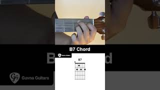 How To Play The B7 Chord On Guitar  Guvna Guitars [upl. by Dworman911]