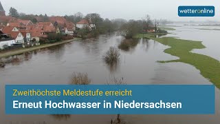 Erneut Hochwasser in Niedersachsen [upl. by Olds]