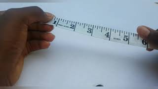 How to read a tape measure Inches side [upl. by Naujit]