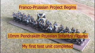 FrancoPrussian Project Begins using 10mm Pendraken Miniatures [upl. by Eidroj549]