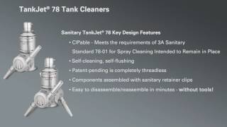 TankJet® 78 Tank Cleaner Demo by Spraying Systems Co [upl. by Mervin]