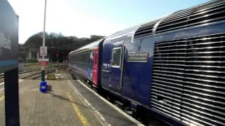 FGW Class 43 43002 amp 43070 1C09 departing Bristol Temple Meads 31st March 2015 [upl. by Sirehc]