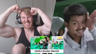 Yeppa Maama Treatu 4K HD Video Song  Jilla Tamil Movie  Thalapathy Vijay • Reaction By Foreigner [upl. by Pete326]