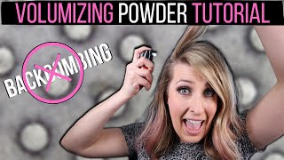 Volumizing Powder Tutorial  Add Volume Stop Backcombing Use Hair Volumizing Powder [upl. by Inttirb]