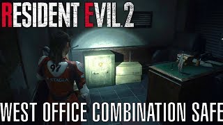 Resident Evil 2 Safe Code RPD West Office READ DESCRIPTION [upl. by Ahsiened]