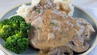 Instant Pot Smothered Pork Chops Recipe [upl. by Garceau]