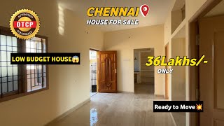 Just 36Lakhs Individual House for sale in Chennai Suburban😍Please Dont Delay why💥Watch Fully❤ [upl. by Aeirdna]