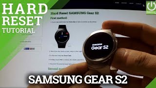 Hard Reset SAMSUNG Gear S2  Factory Reset by Recovery Mode [upl. by Auqinihs943]