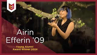 Airin Efferin  Distinguished Alumni Award Winner 2024 [upl. by Cordie]