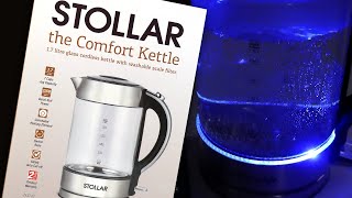 Stollar Electric Glass Kettle TKS740 with Blue LED Lights 17 Litre [upl. by Eiliak]