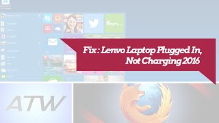 Lenovo laptop plugged in not charging Windows 10 fix [upl. by Kippie895]