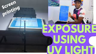 BURN YOUR SCREEN WITH UV LIGHTSCREEN PRINTING MADE EASY [upl. by Suryt]