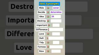 Ilets Synonyms  02 synonyms synonymsinenglish improveenglish englishgrammar [upl. by Aivalf763]