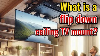 What is a flip down ceiling tv mount [upl. by Allebasi]