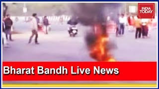 Bharat Bandh Live Updates Violent Scenes From Odisha Karnataka Kerala West Bengal [upl. by Agem]