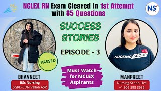 NCLEX Exam cleared in 1st Attempt ✅ Full Interview with RN Bhavneet  NCLEX RN  Canada  RN [upl. by Jilli]