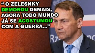 Ministro Polonês crítica demora do Zelensky para recrutar quot o povo perdeu o medo da guerraquot [upl. by Shute]