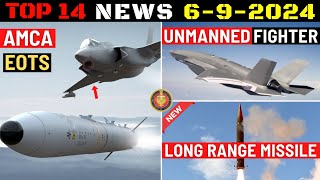 Indian Defence Updates  AMCA gets EOTSNew Unmanned FighterDRDO Long Range Supersonic Missile [upl. by Iluj]