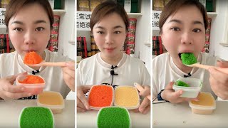 Fish roe ASMR voice control small particles large particlesCome and try it together Top ASMR 60 [upl. by Namilus648]