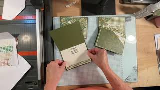 Making two cards at one time using patterned paper [upl. by Gnah]