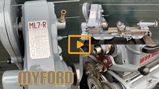 Myford ML7R Lathe Lots of Accessoires Drehmaschine [upl. by Hootman]