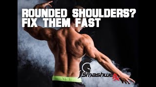 Fix Those Rounded Shoulders  Trevor Bachmeyer  SmashweRx [upl. by Okimat]