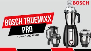 Bosch TrueMixx Pro Mixer Grinder Review  Best HighPower Mixer Grinder [upl. by Anwahsed199]