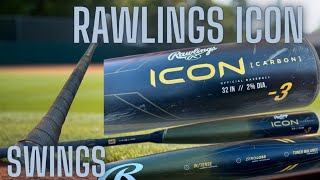 Rawlings Icon 3 BBCOR Swings Unmatched Power and Precision [upl. by Jewell]