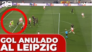 Así fue el polémico GOL ANULADO al LEIPZIG contra el REAL MADRID [upl. by Riess]