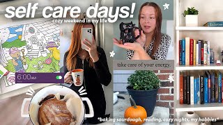 VLOG 🎀 cozy weekend at home my hobbies baking sourdough what im reading [upl. by Salokcin690]