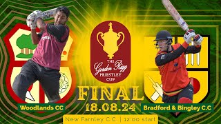 Woodlands 1st XI vs Bradford amp Bingley 1st XI  Gordon Rigg Bradford League Priestley Cup Final 2024 [upl. by Grane]