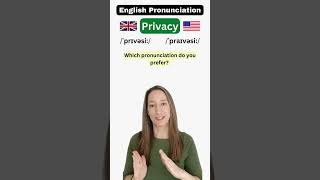 How to pronounce PRIVACY learnenglish englishcourse englishteacher [upl. by Osnohpla]