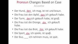 Relative Pronouns in German Part Two [upl. by Acinimod]