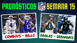 Pronósticos Semana 15  ¿Quién ganará cada partido  NFL 2023 [upl. by Smailliw440]