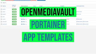 Portainer App Templates [upl. by Angelis430]