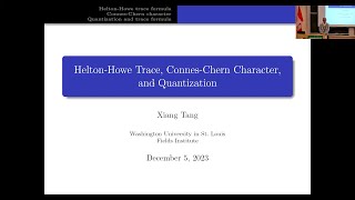 HeltonHowe Trace ConnesChern Character and Quantization [upl. by Carmine]