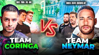 TEAM CORINGA VS TEAM NEYMAR NO CS [upl. by Griz]