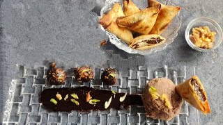 DATES SAMOSA WITH CHOCOLATE ICECREAM [upl. by Sigismundo]