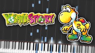 Yoshis Story Main Theme Piano Tutorial Synthesia [upl. by Eram]