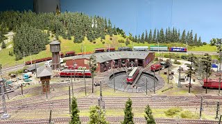 Riesige Modelleisenbahn Anlage Spur H0  Von der Nordsee zu den Alpen 187 Modellbahn [upl. by Linzy]