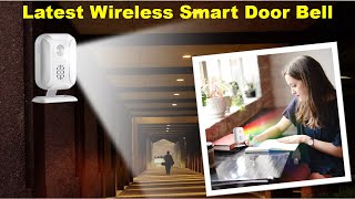 Wireless Welcome Alarm Doorbell Store Shop Entry Motion Sensor Infrared Detector Induction Door Bell [upl. by Aimat598]