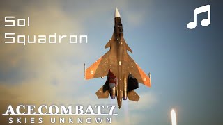 quotSol Squadronquot wlyrics  Ace Combat 7 [upl. by Ahsirkal640]