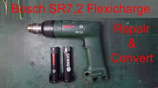 Restoring a Bosch SR 72 Flexicharge screwdriver and converting batteries to LiIon [upl. by Ysle]