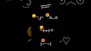 Make emotions with symbols drawing art animation [upl. by Haisa]