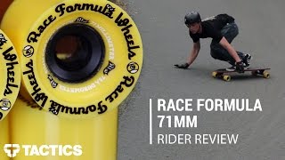 Sector 9 Race Formula 71mm Longboard Wheels Rider Review  Tacticscom [upl. by Surat917]