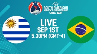 Uruguay v Brazil  Full Basketball Game  FIBA South American Womens Championship 2024 [upl. by Hailee]