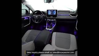 Toyota RAV4 2020 64 Colors Ambient Light RAV4 Interior Lighting Upgrade [upl. by Ailedo]