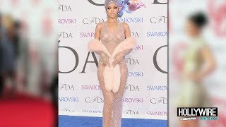 Rihannas Naked Red Carpet Arrival Causes Controversy EXPLICIT [upl. by Neltiac685]