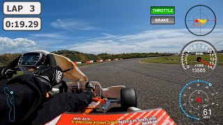 Lydd Kart Circuit  Rotax Fastest Lap 3747s  19 Jul 23  Komet K2H  GoPro Hero10 4k50fps Dashware [upl. by Nesta]