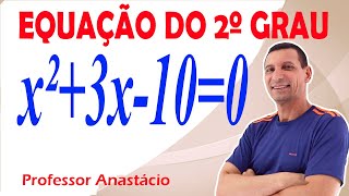 Equação do 2º grau Como resolver a equação x²  3x  10  0 Matemática básica basicmathematics [upl. by Eiluj]